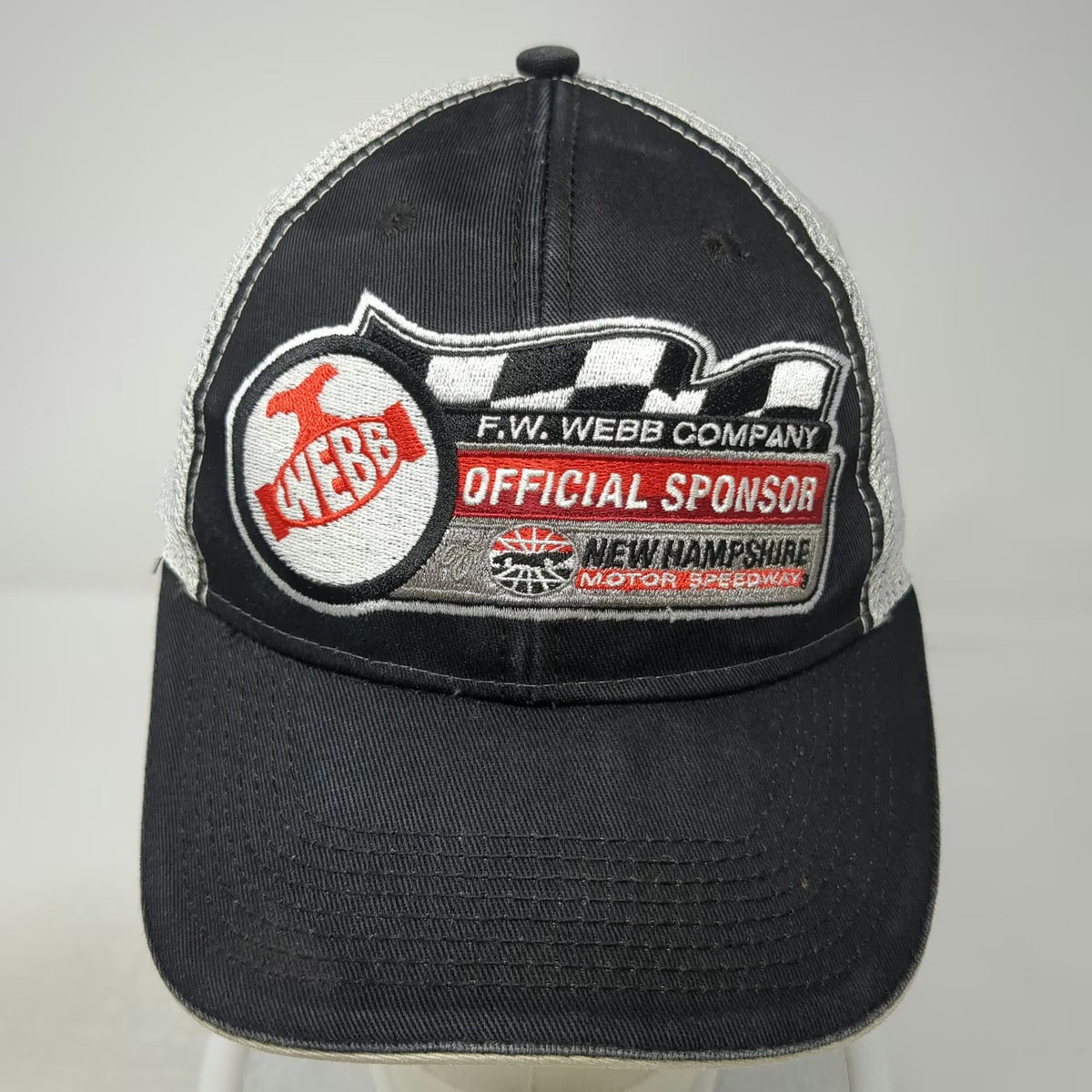 SMI Properties Baseball Cap Black One Size NHMS Racing Mesh Back Strapback Hat