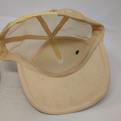 Air Waves Inc Trucker Hat Beige One Size Everlasting Jesus Life Faith Christian