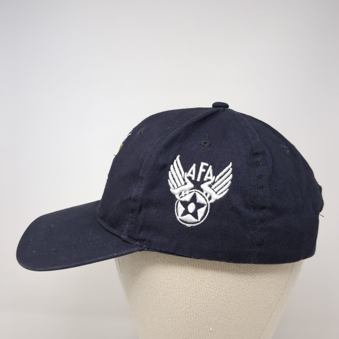 Airman For Life Strapback Hat Blue One Size Adjustable Cap America