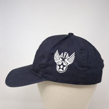 Airman For Life Strapback Hat Blue One Size Adjustable Cap America