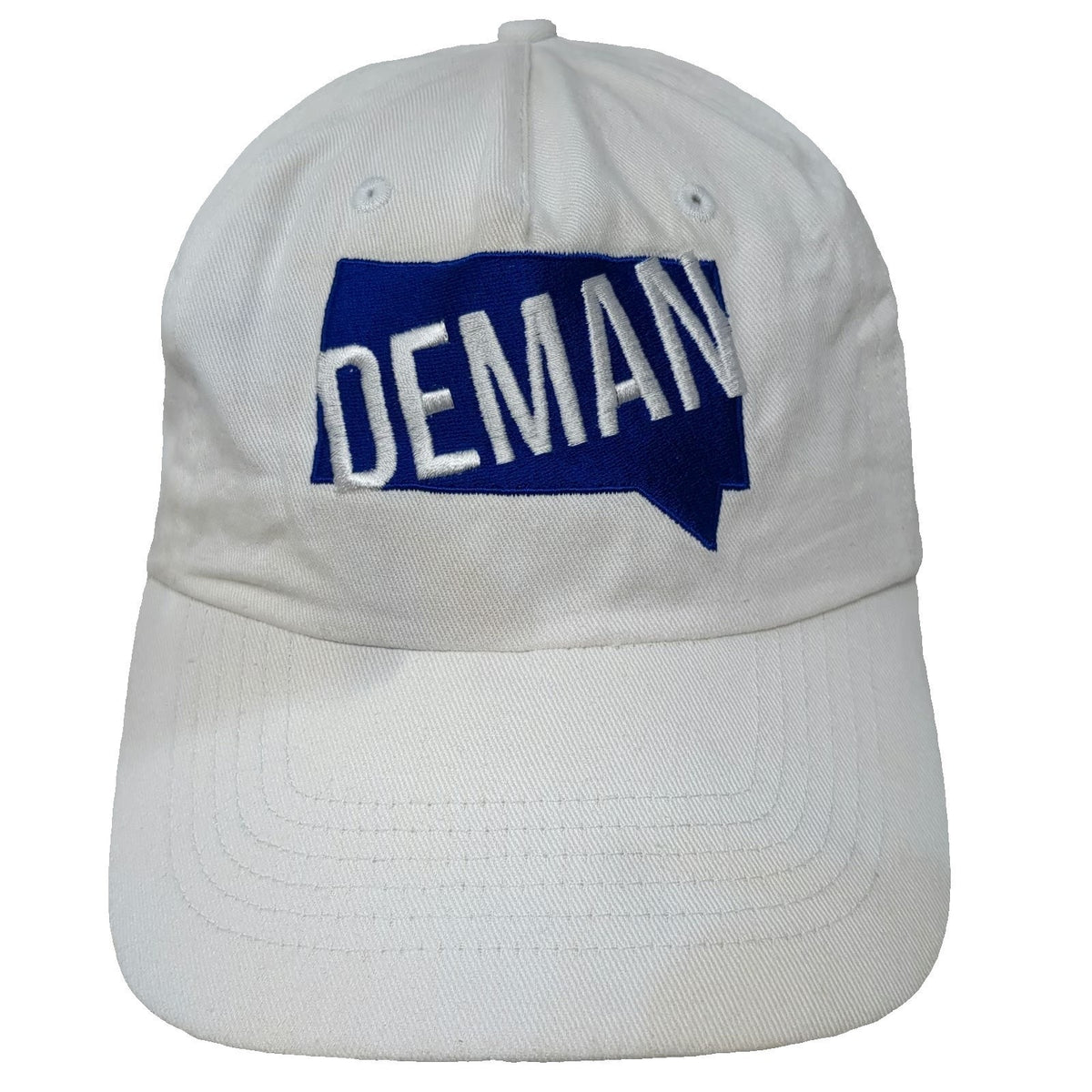 Hit 5 Panel White One Size Hat South Dakota Deman Graphic Strapback Adjustable