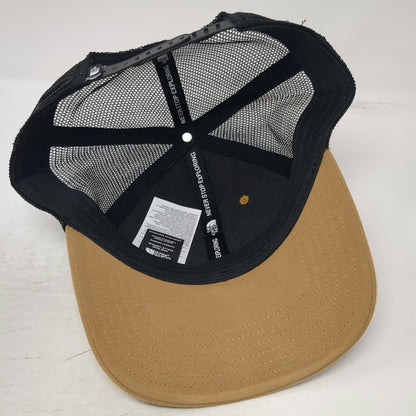 The North Face Trucker Hat Brown One Size Snapback Mesh Mountain Graphic Patch