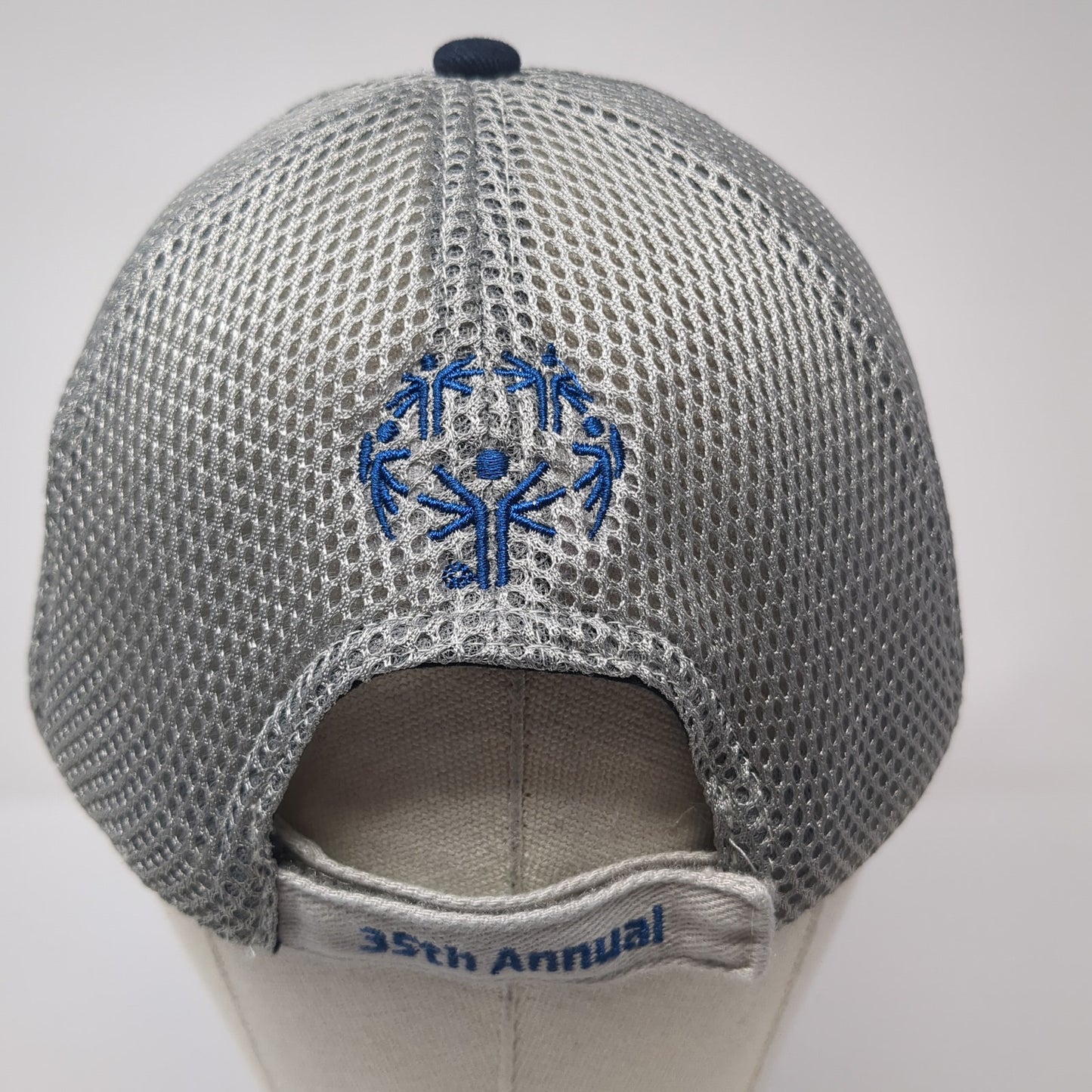 Law Enforcement Torch Run Strapback Hat Blue One Size 35th Annual