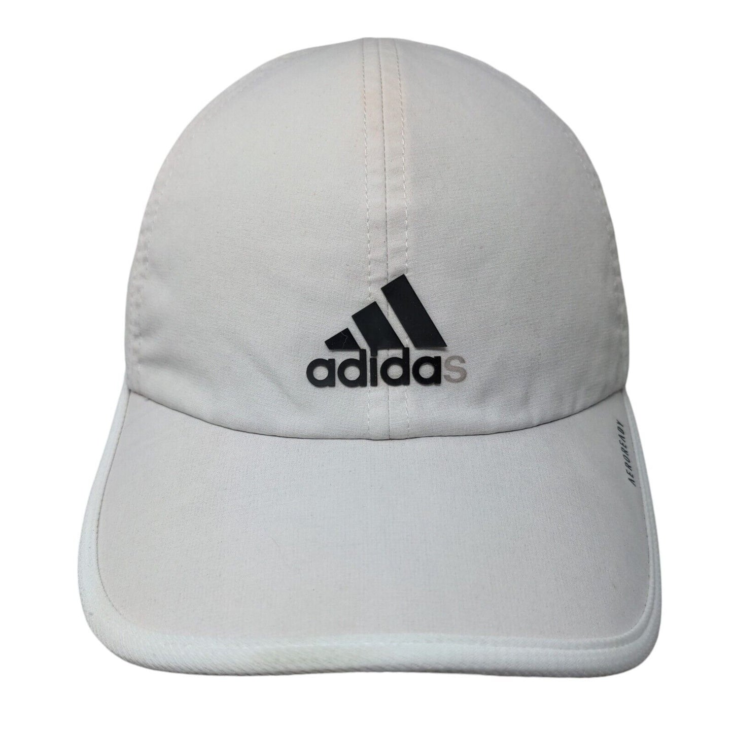 Adidas Aeroready Strapback Hat White One Size Adjustable Breathable Mesh