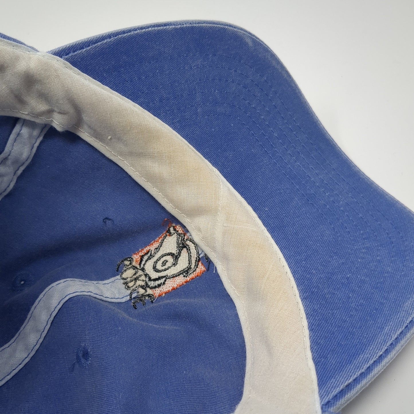 Gorge Dog Strapback Hat Blue One Size Adjustable Embroidered Fahrenheit