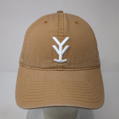 Yee Yee Logo Slideback Hat Brown One Size Adjustable Solid Embroidered