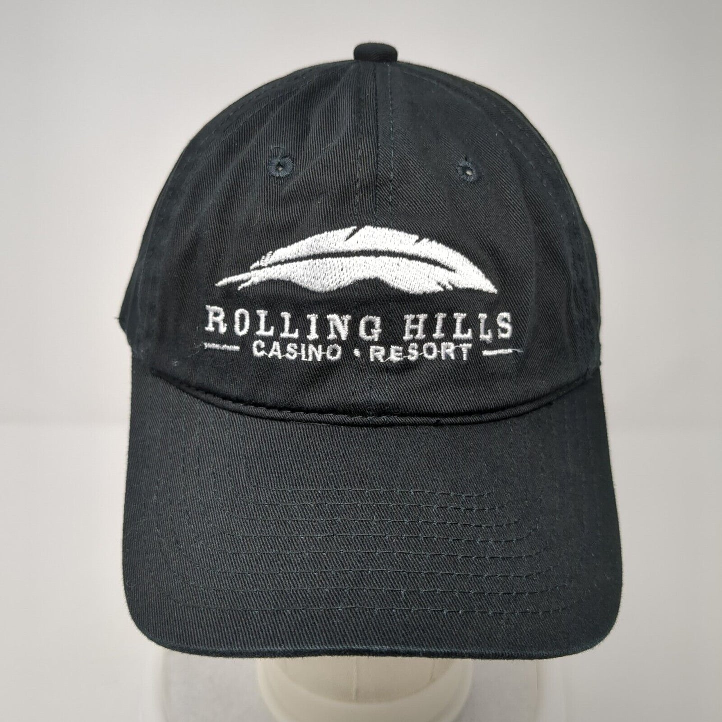 Rolling Hills Casino Resort Strapback Hat Black One Size Town Talk