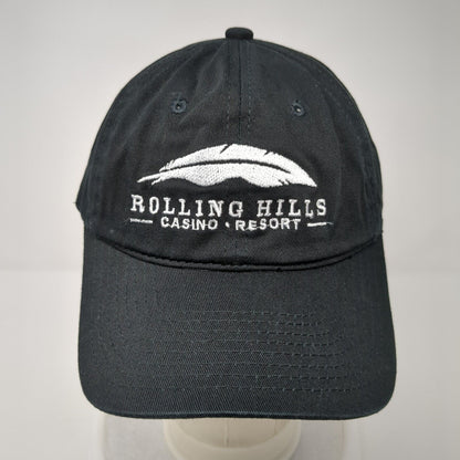Rolling Hills Casino Resort Strapback Hat Black One Size Town Talk
