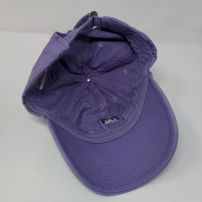 Cat Slideback Hat Purple OSFA Adjustable Embroidered Solid 6 Panel