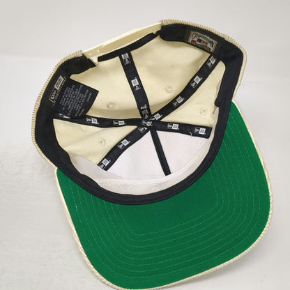 New Era Chicago Cubs MLB 5 Panel Beige Hat One Size Corduroy Side Patch Snapback