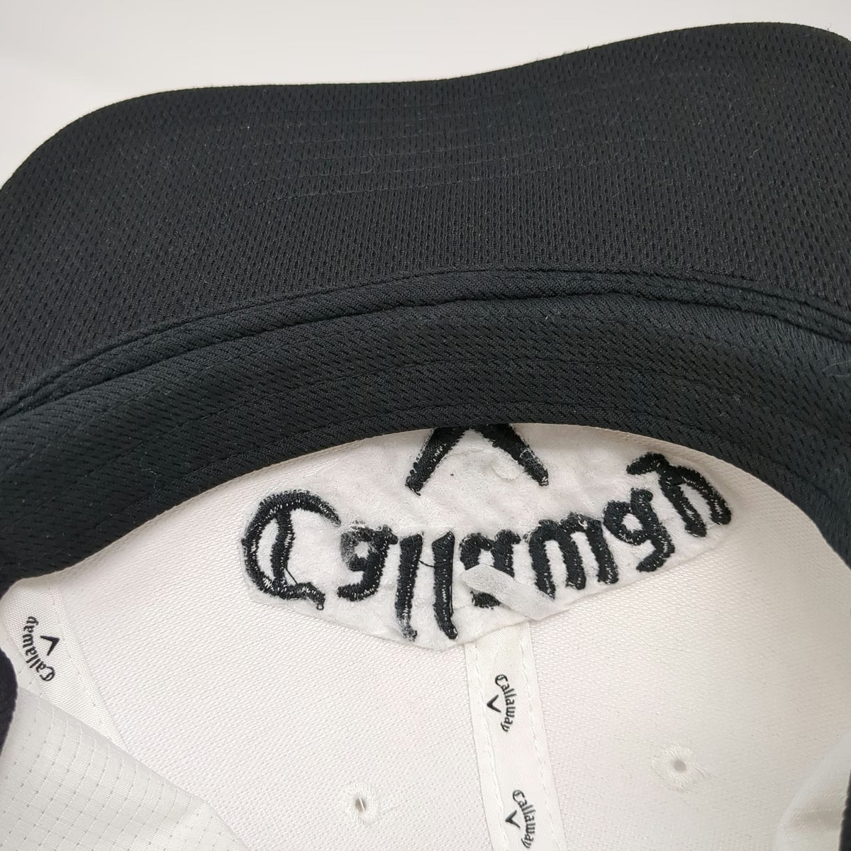 Callaway Baseball Cap White One Size Odyssey Logo Strapback Golf Hat Black Red