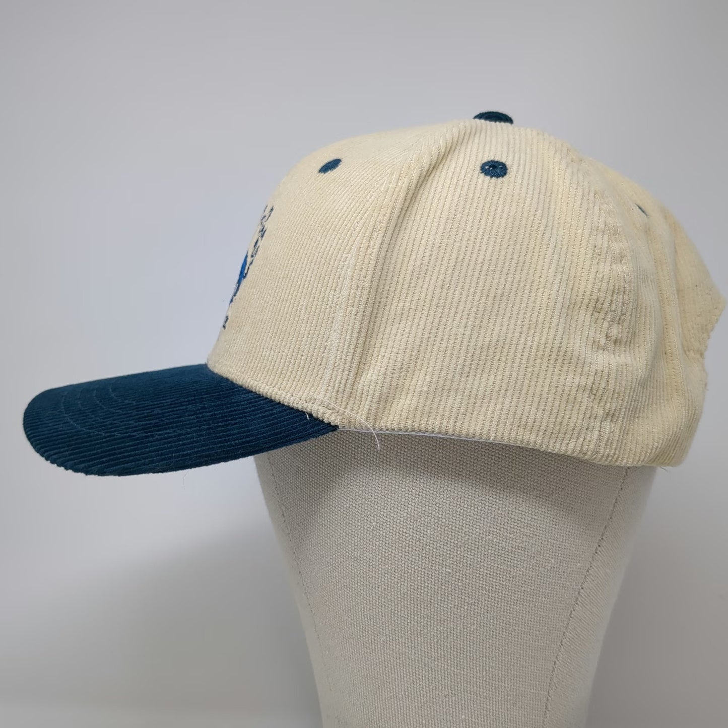 Allegory Snapback Hat Beige Blue One Size Corduroy Bond Stronger Than Blood