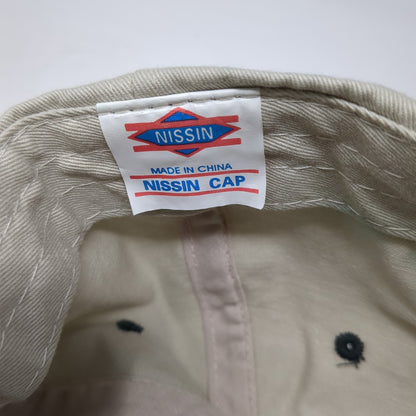 Roger Hibberd Masonry Baseball Cap Beige One Size Adjustable Embroidered Nissin