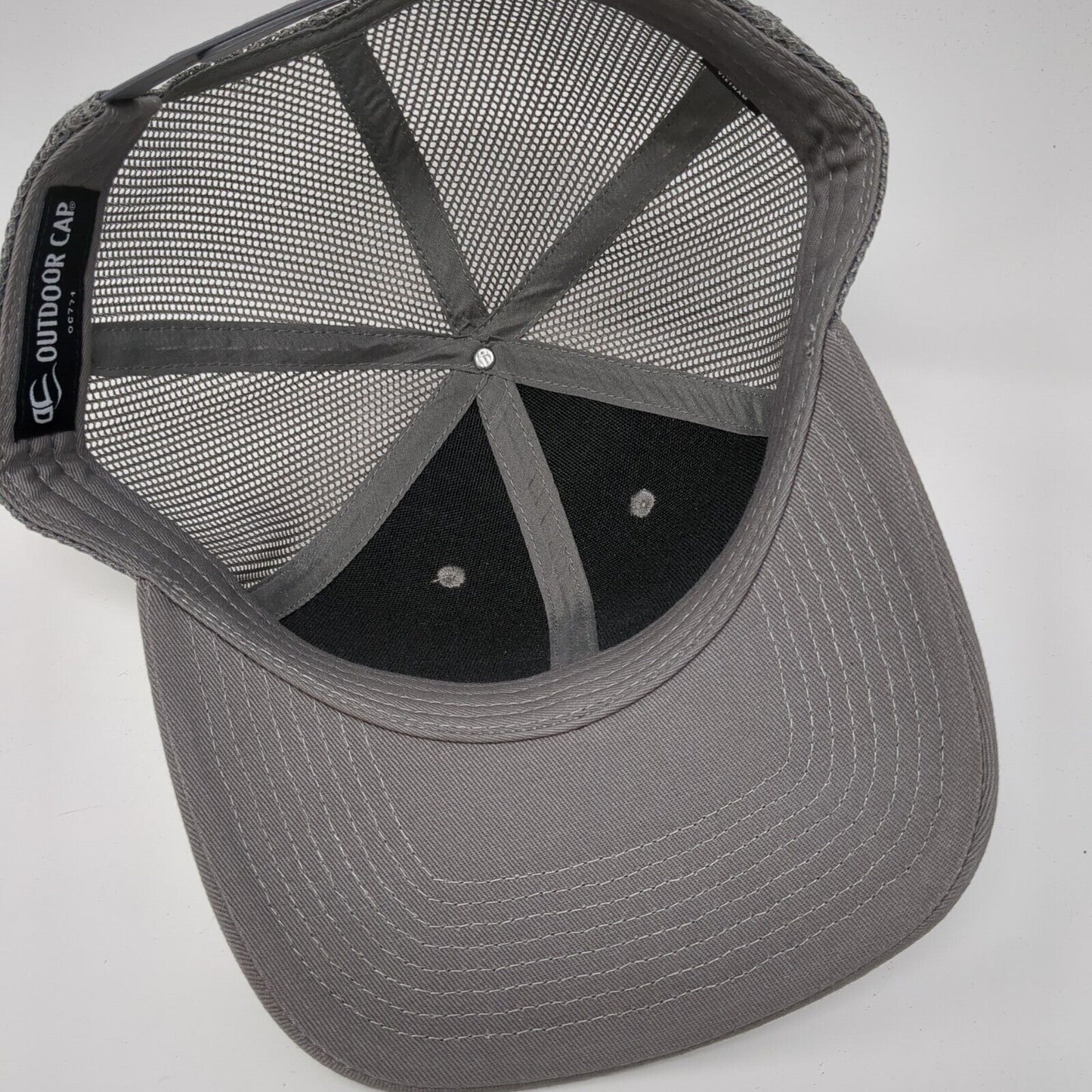 Perpetua Resources Snapback Trucker Hat Gray One Size Mesh Back Outdoor