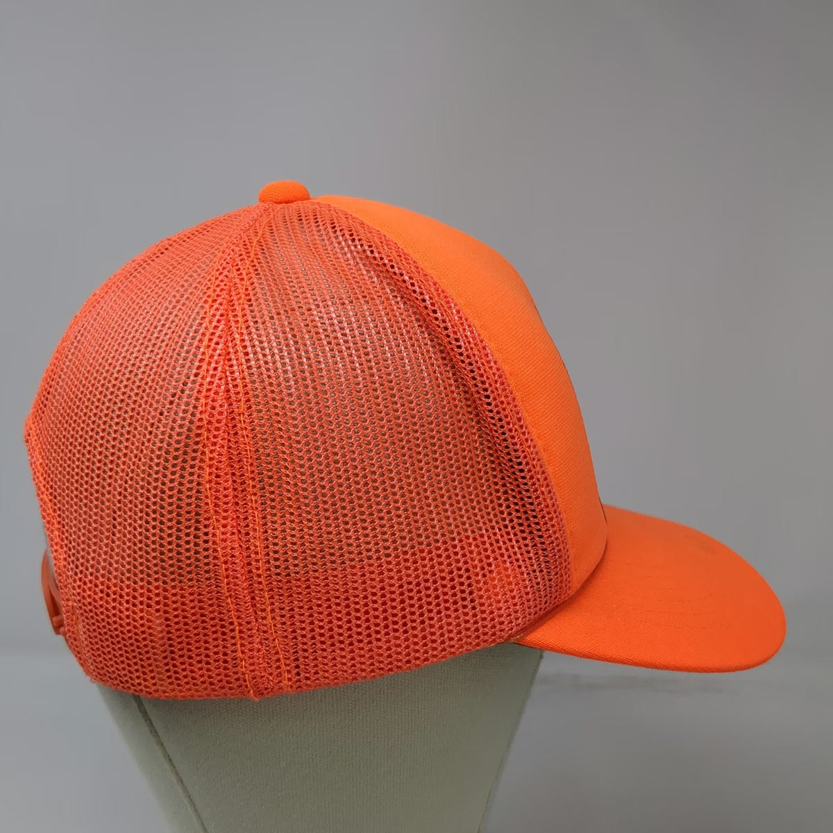 K-Products Trucker Hat Orange One Size Mesh Back Elk Graphic Nucla Colorado
