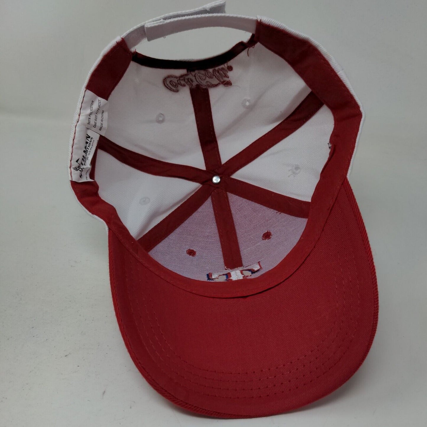 Coca Cola Mens Strapback Hat Multicolor Size OSFM Texas Rangers Embroidered Logo
