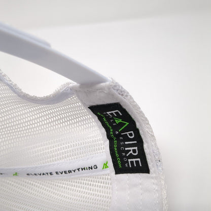 Empire Logo Snapback Mesh Back Trucker Hat Gray One Size Adjustable