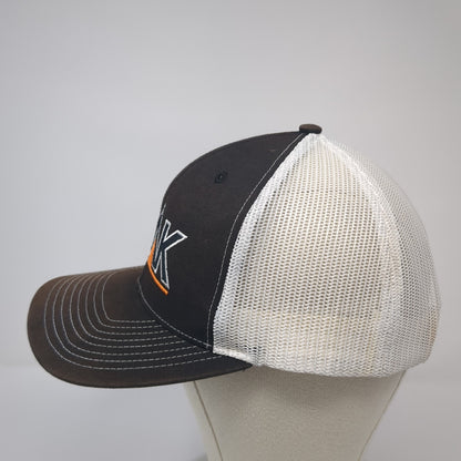 Peak Snapback Mesh Back Trucker Hat Black One Size Colorblock Richardson