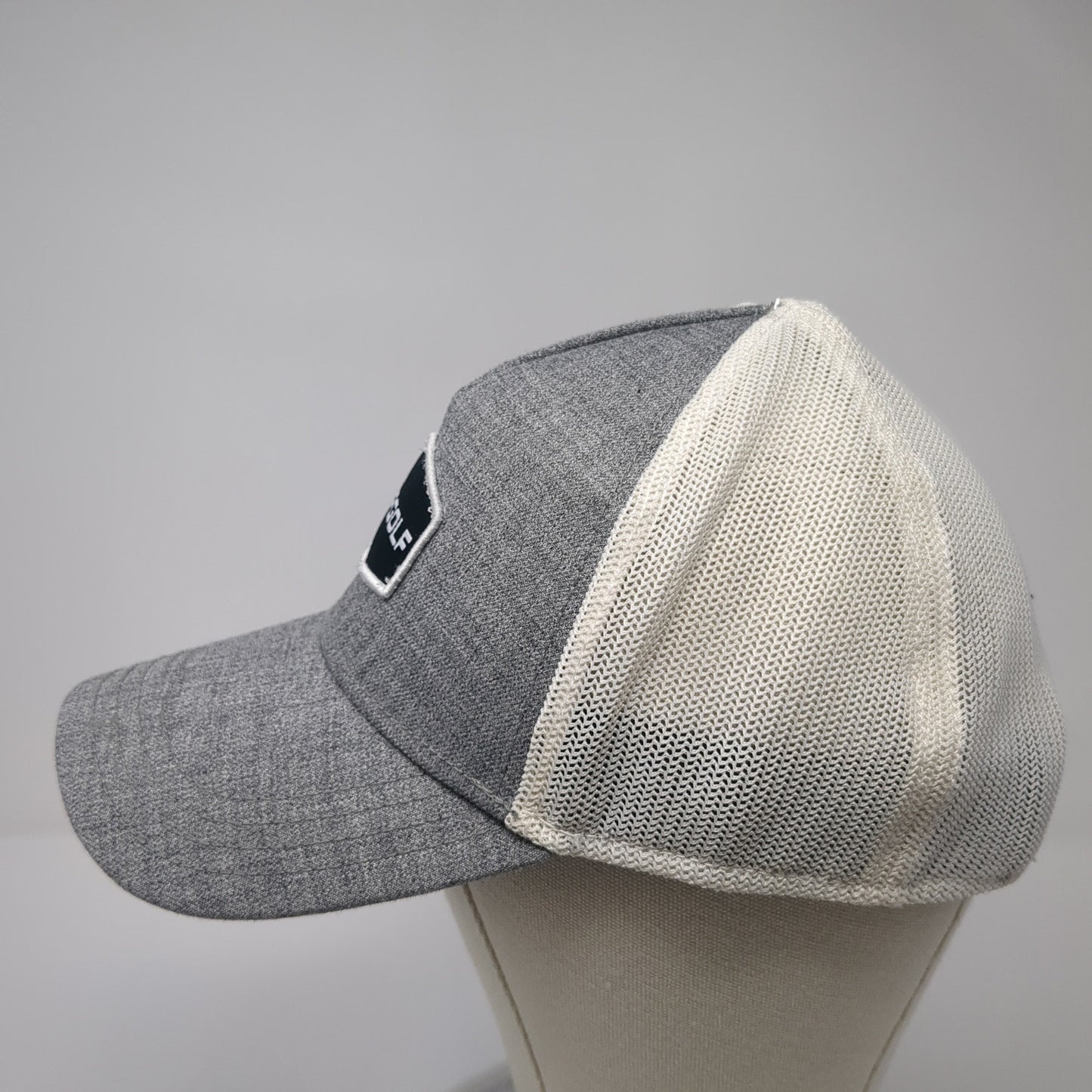 Topgolf Patch Snapback Trucker Hat Gray One Size Mesh Back Callaway