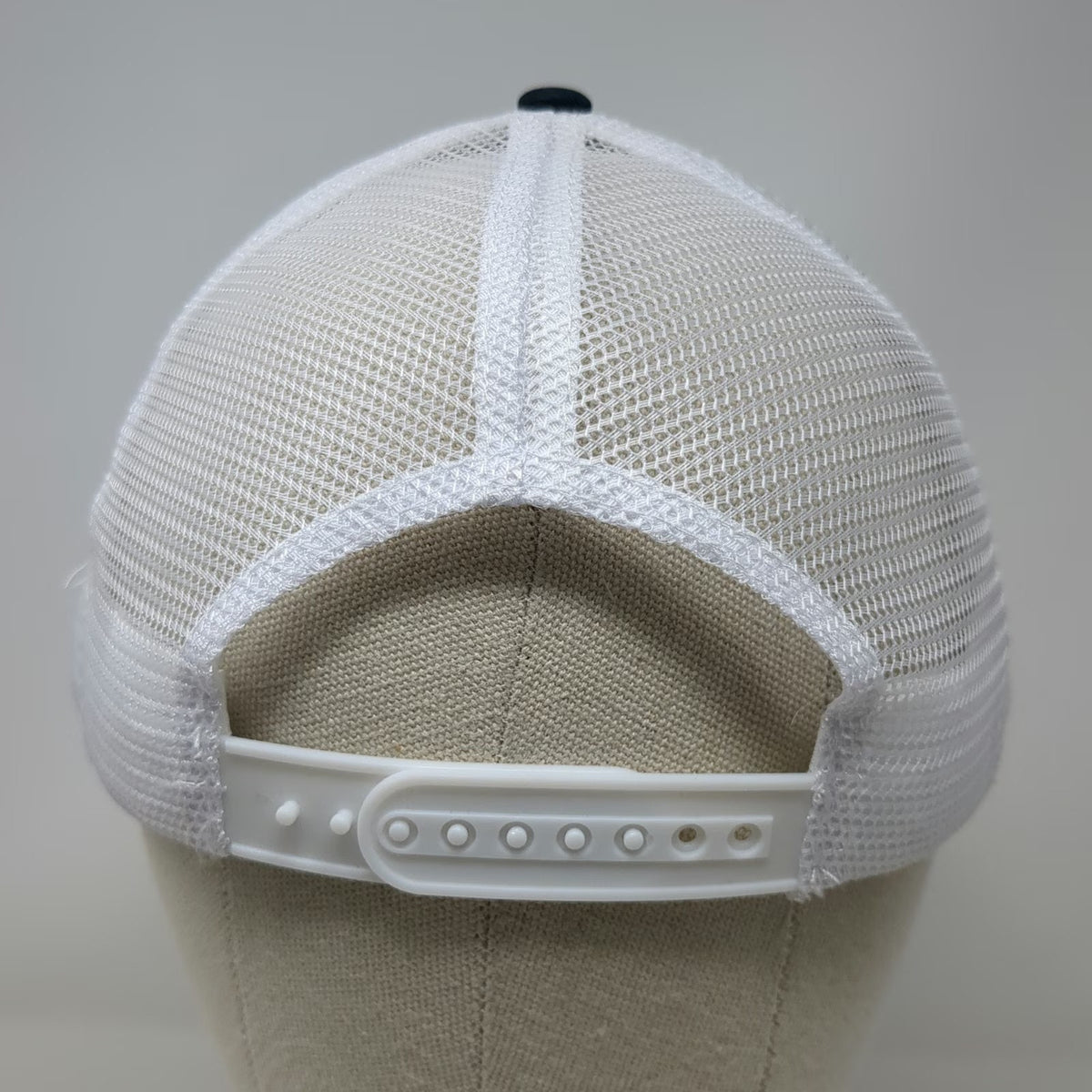 Trademaster Trucker Hat Blue One Size Snapback Mesh Embroidered Logo Workwear