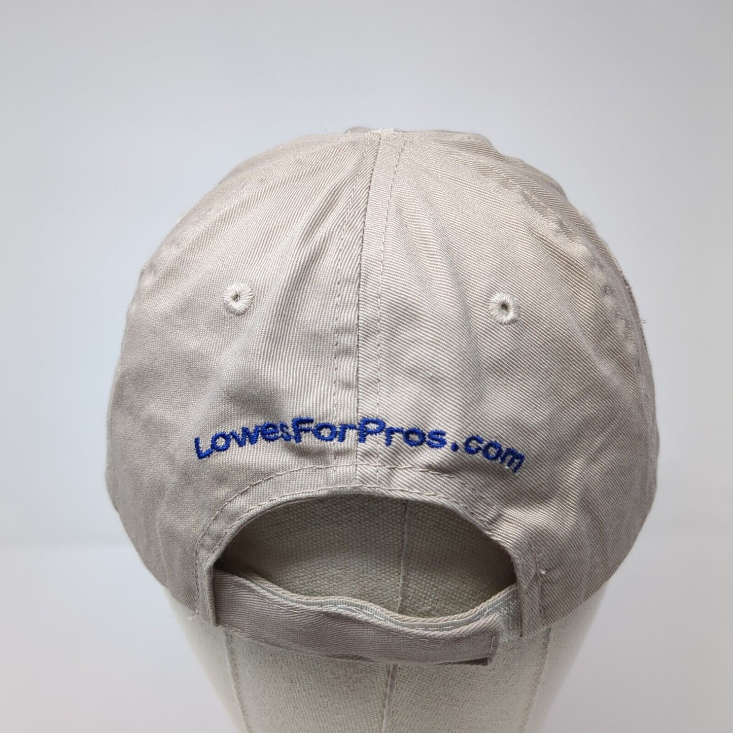 Lowes Commercial Services Strapback Hat Brown OS Adjustable Embroidered 6 Panel