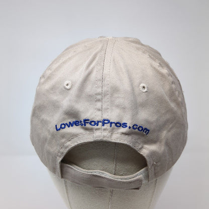 Lowes Commercial Services Strapback Hat Brown OS Adjustable Embroidered 6 Panel