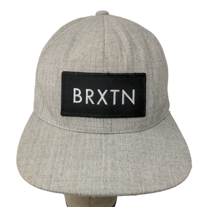 Brixton Men's Snapback Hat Gray Embroidered Logo Adjustable BRXTN