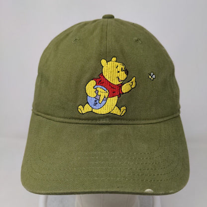 Disney Men's Slideback Hat Green Size OS Winnie the Pooh Embroidered Logo