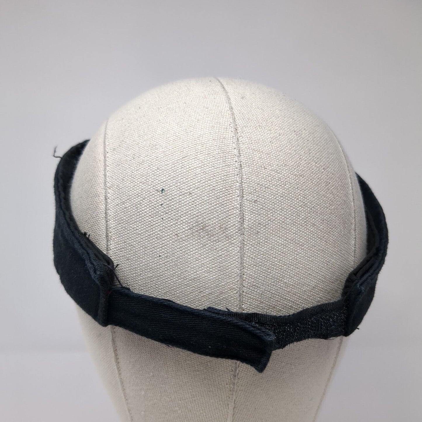 Unbranded Strapback Sun Visor Hat Black One Size Adjustable Blank