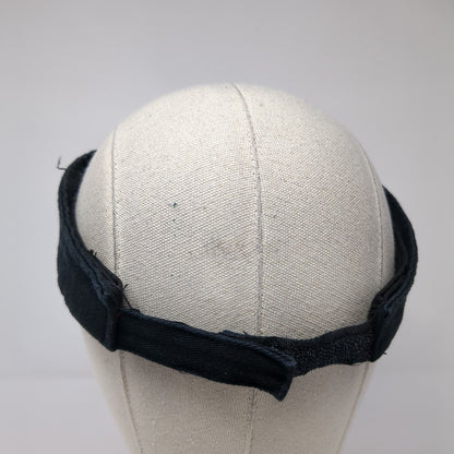 Unbranded Strapback Sun Visor Hat Black One Size Adjustable Blank