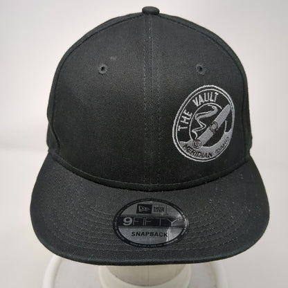 New Era Snapback Black One Size The Vault Meridian Idaho Cigar Graphic Logo Hat