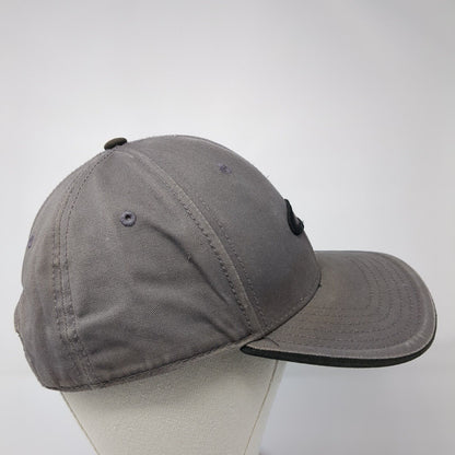 Oakley Snapback Hat Gray One Size Adjustable Embroidered Logo 6 Panel
