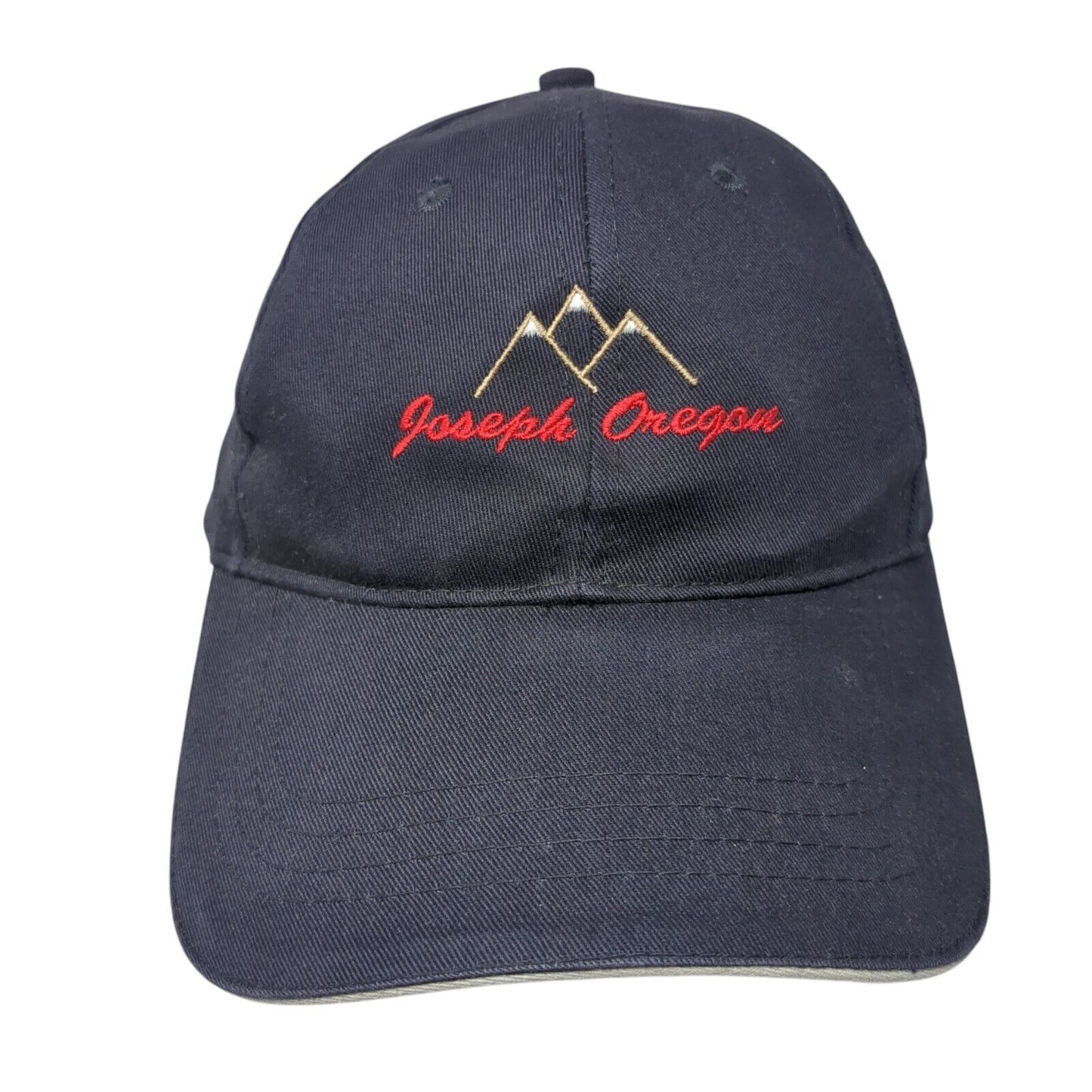 Joseph Oregon Strapback Hat Blue One Size Embroidered Cap America