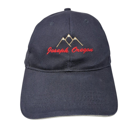 Joseph Oregon Strapback Hat Blue One Size Embroidered Cap America