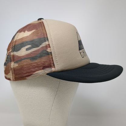 Augusta Sportswear Trucker Hat Beige Black One Size Flawless Threads Camo Hat