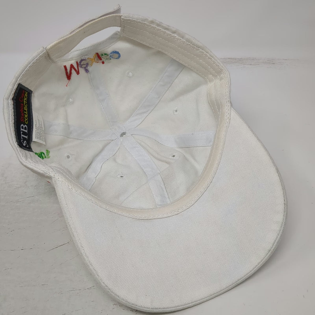 Starbox Caps Baseball Cap White OSFM Cancun Mexico Multicolor Embroidered Hat