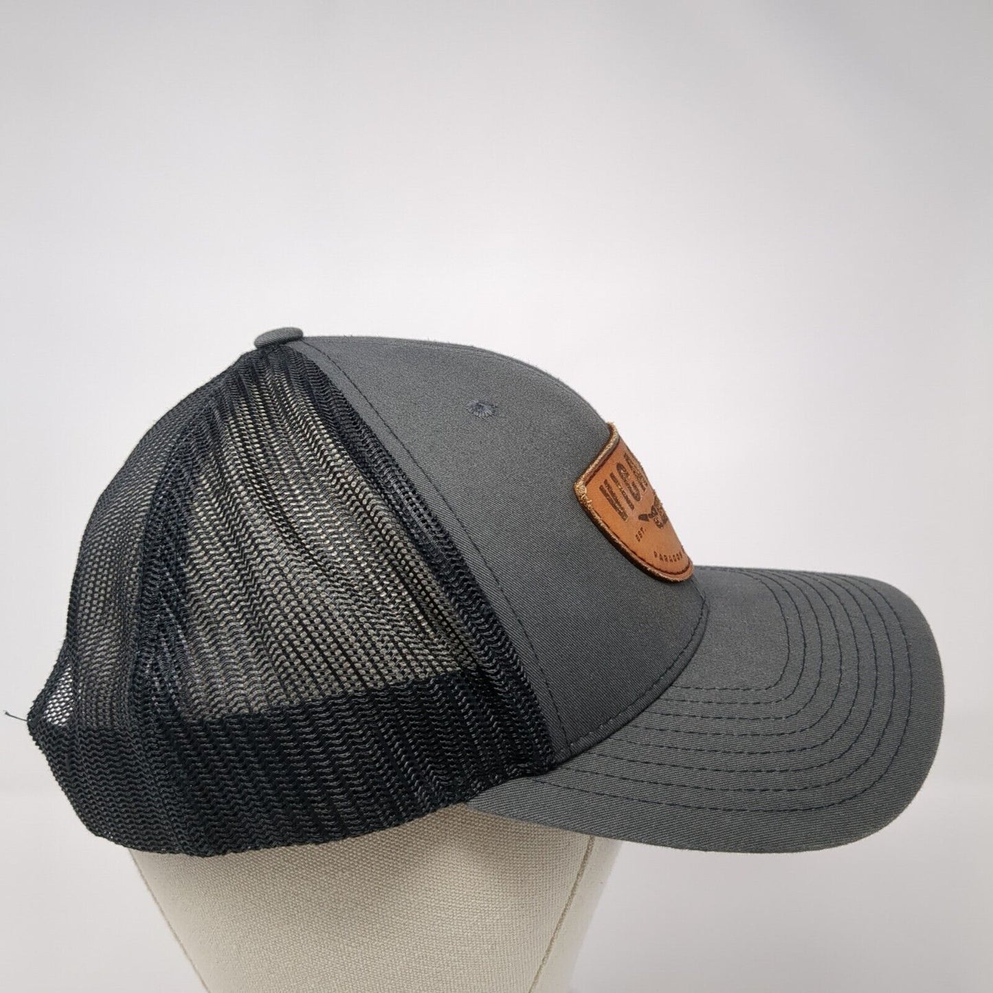 Vicarious Est 2021 Paragon Racing Team Snapback Trucker Hat Gray OS Mesh Back