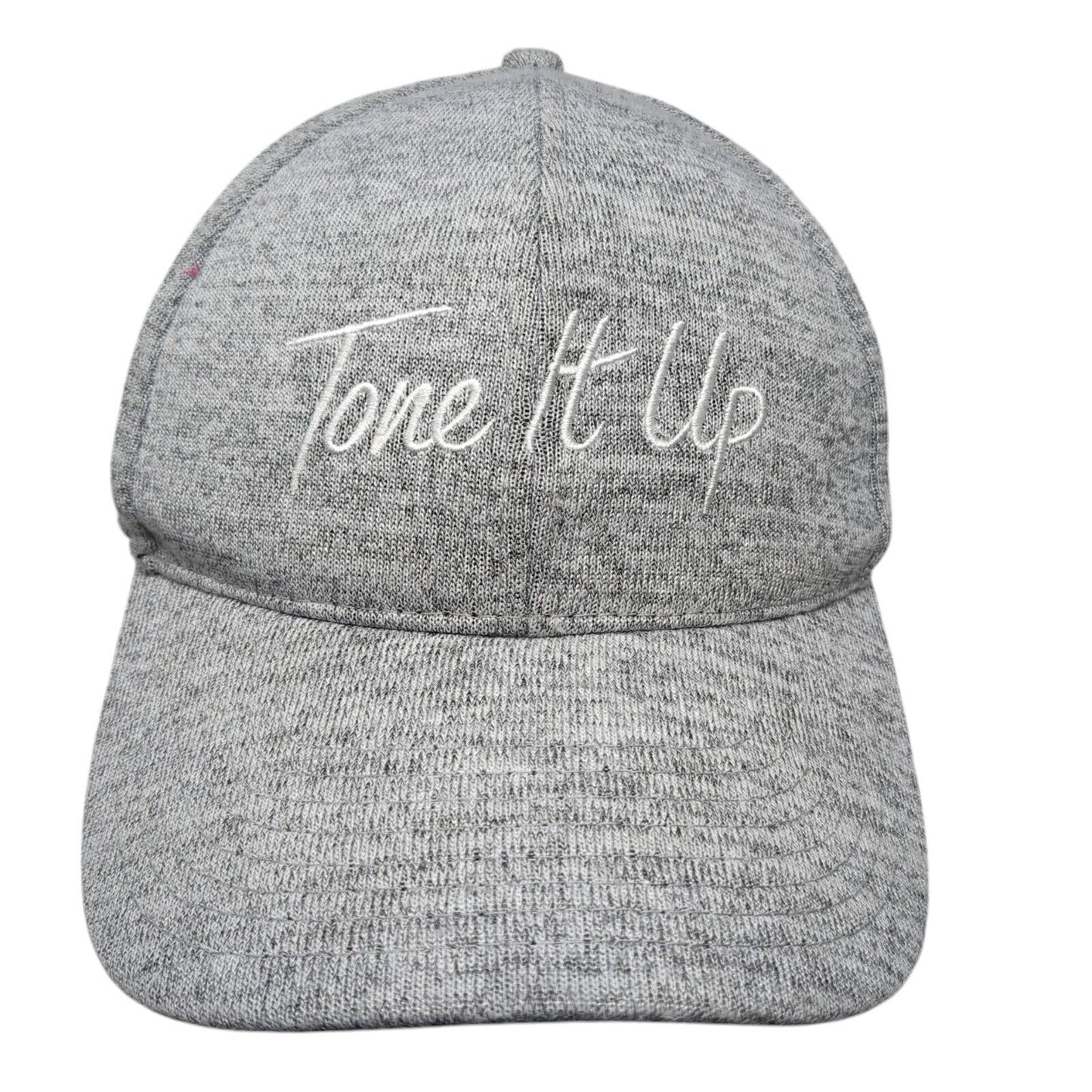 Tone It Up Snapback Hat Gray OSFA Adjustable Embroidered 6 Panel