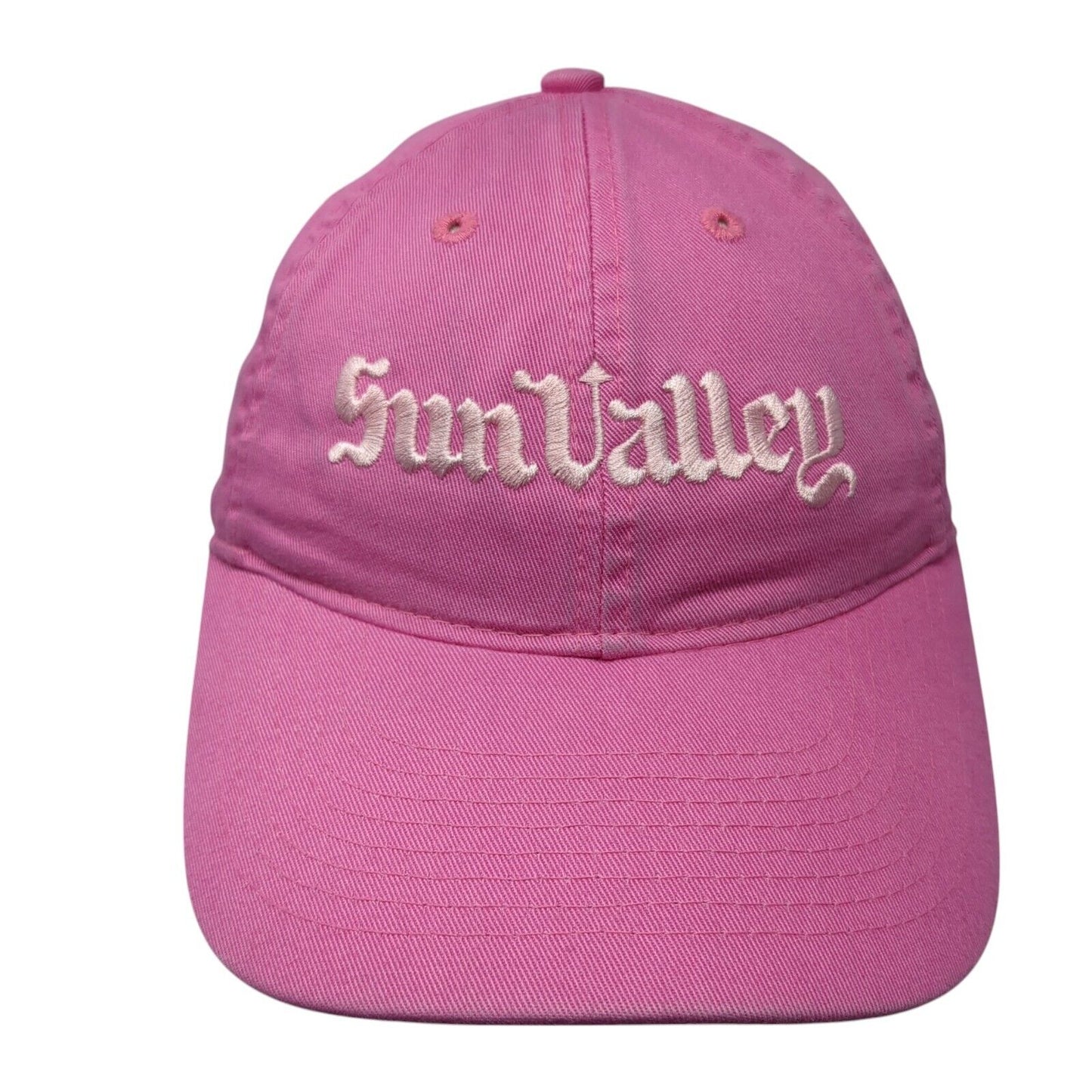 Sun Valley Slideback Hat Pink One Size Adjustable Embroidered Legacy