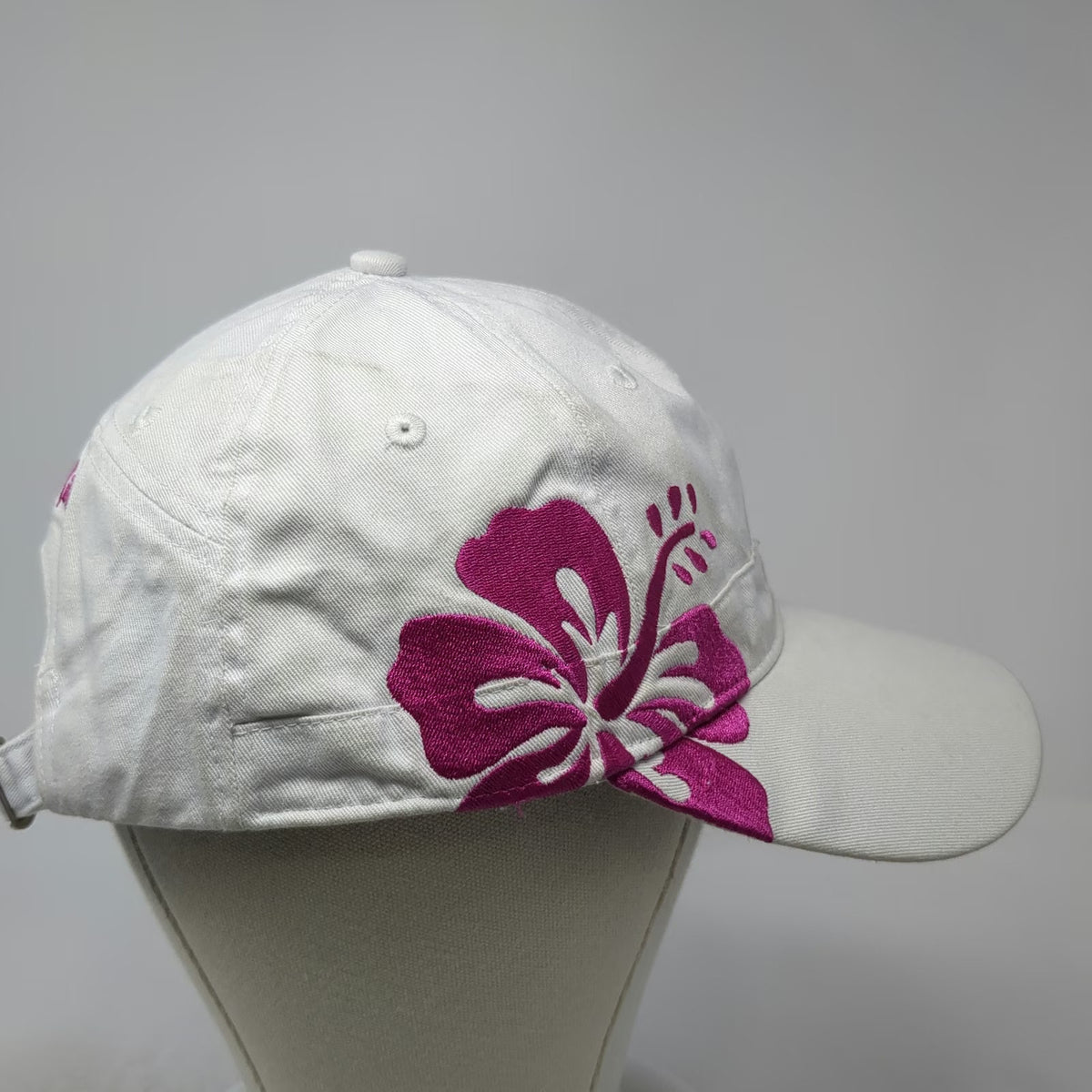 Arte & Metal s.A. Baseball Cap White One Size Costa Rica Hibiscus Flower Hat
