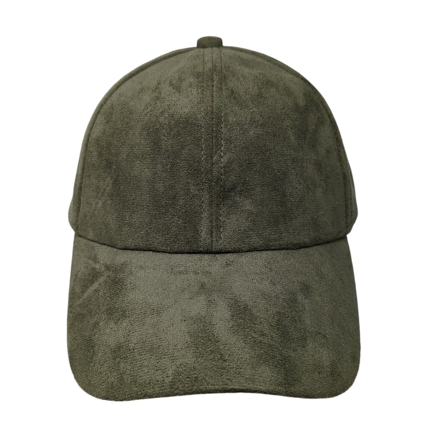 Unbranded Strapback Hat Green One Size Adjustable 6 Panel Blank Polyester