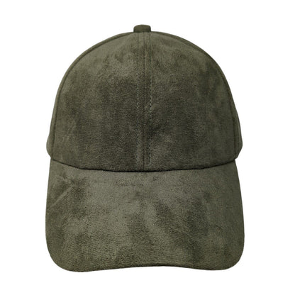 Unbranded Strapback Hat Green One Size Adjustable 6 Panel Blank Polyester