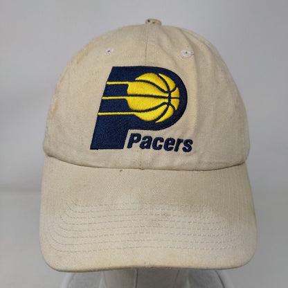 NBA Indiana Pacers Slideback Hat Tan Adjustable Embroidered Chevy Chevrolet Logo