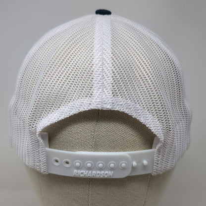 Richardson Trucker Hat Blue One Size The Powerhouse Mountains Mesh Snapback Cap