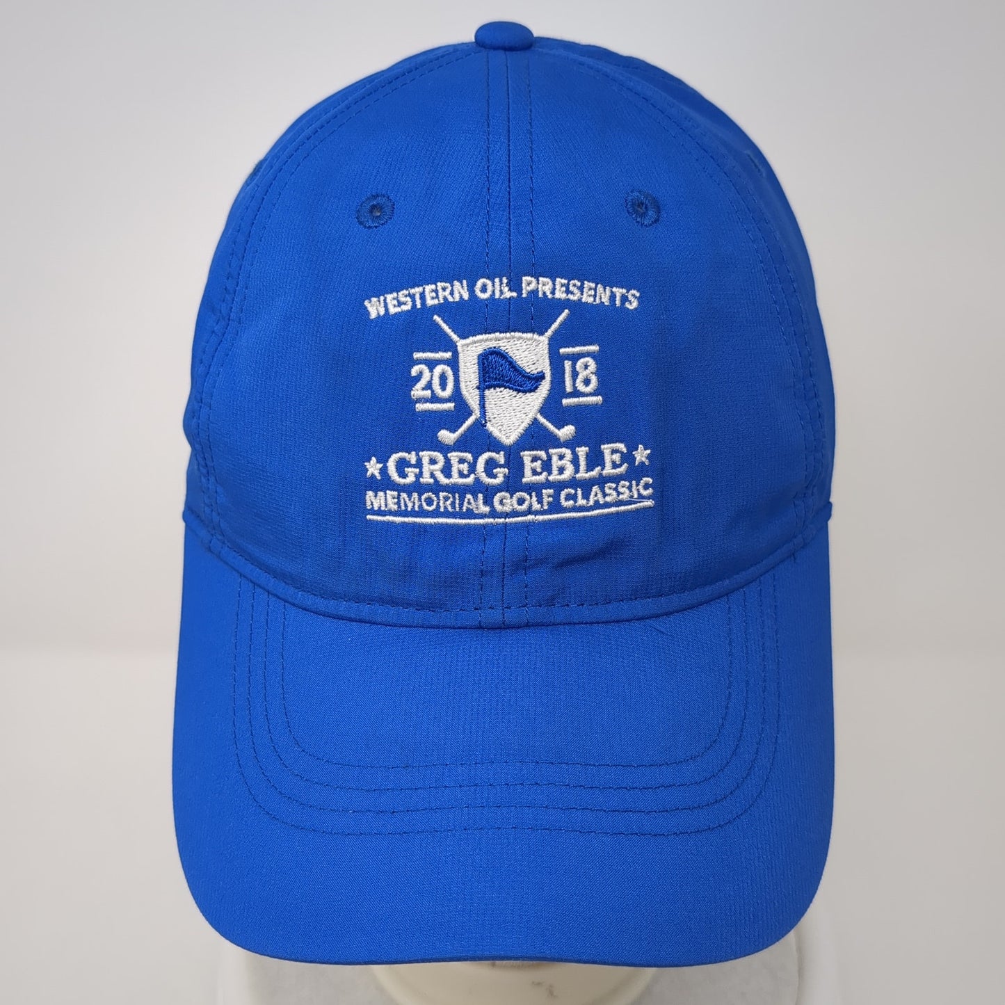Western Oil Presents 2018 Greg Eble Memorial Golf Classic Baseball Cap Blue OS