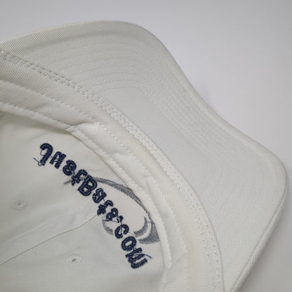 JustBats.com Slideback Baseball Cap White OS Adjustable Embroidered Champion