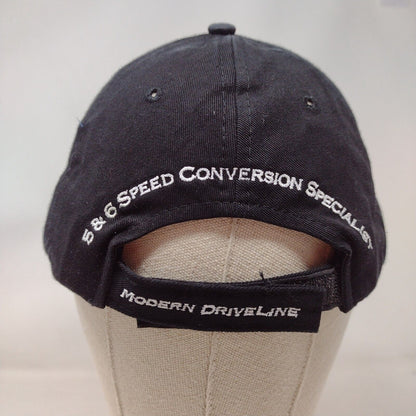 MDL Modern Driveline Strapback Hat Black OSFA Embroidered My Hat Guy
