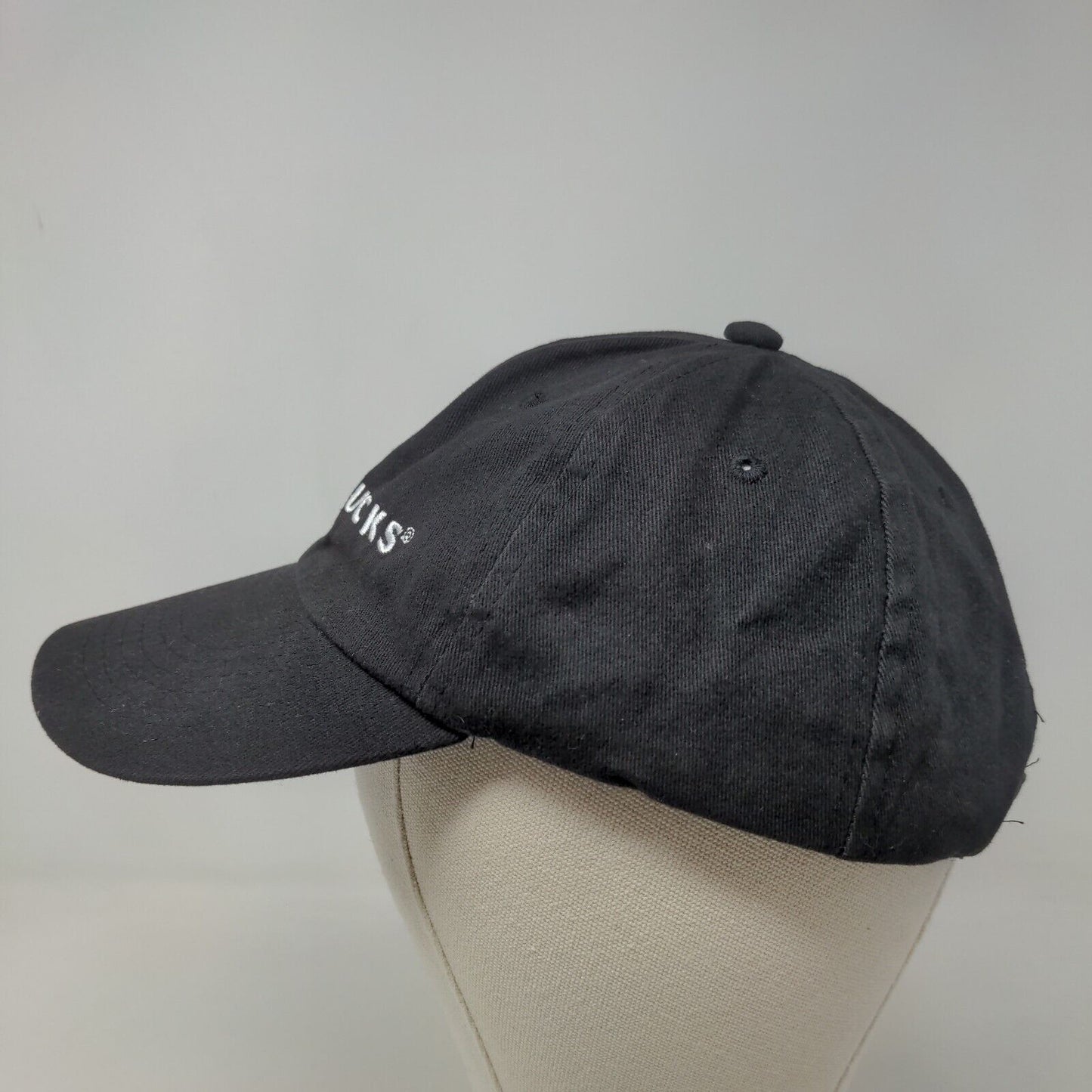 Starbucks Men's Strapback Hat Black Adjustable Employee Barista Uniform