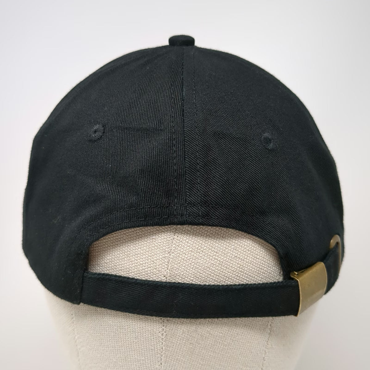 Forteee Baseball Cap Black One Size Slideback Hat Embroidered 6 Panel Curved
