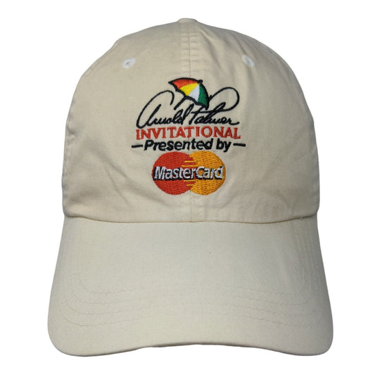 Arnold Palmer Invitational Mastercard Strapback Hat Tan Classic Cut Bay Hill